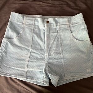 HAMMIES spring mens baby blue cord shorts